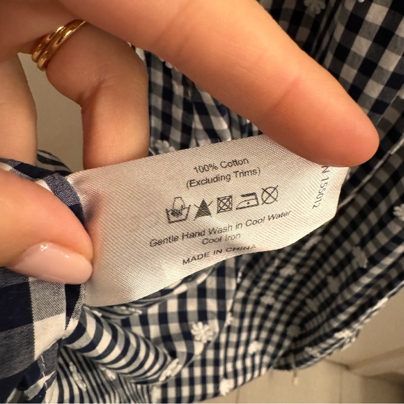 Perseverance London Gingham Daisy Cotton Sundress - Picture 6 of 9